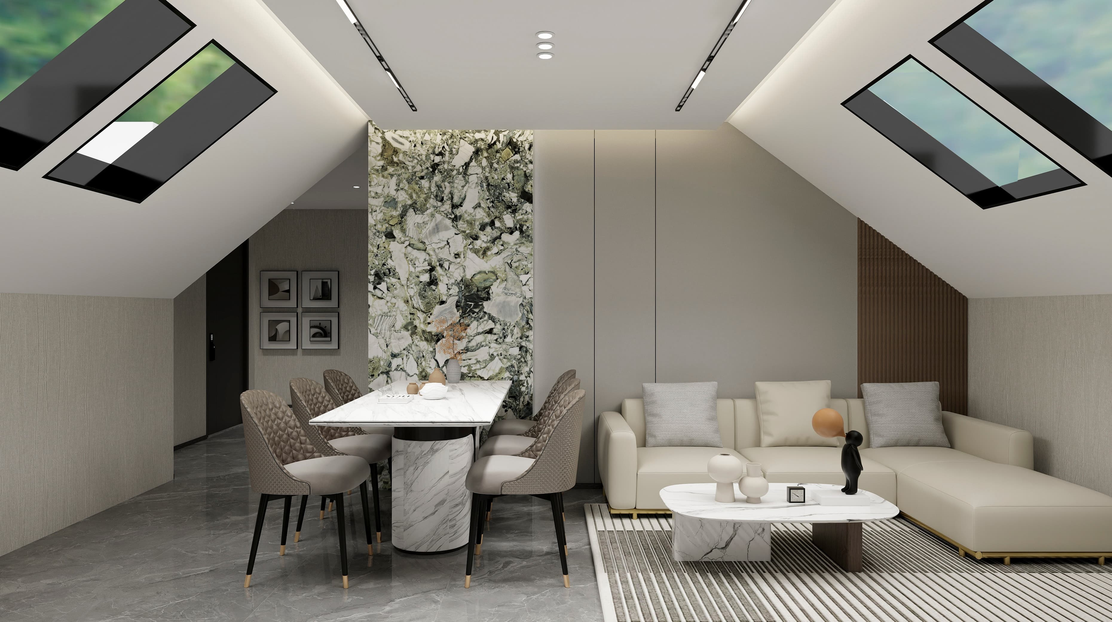 Contemporary Skyline Loft — Interiors, Tiszaujvaros, Hungary